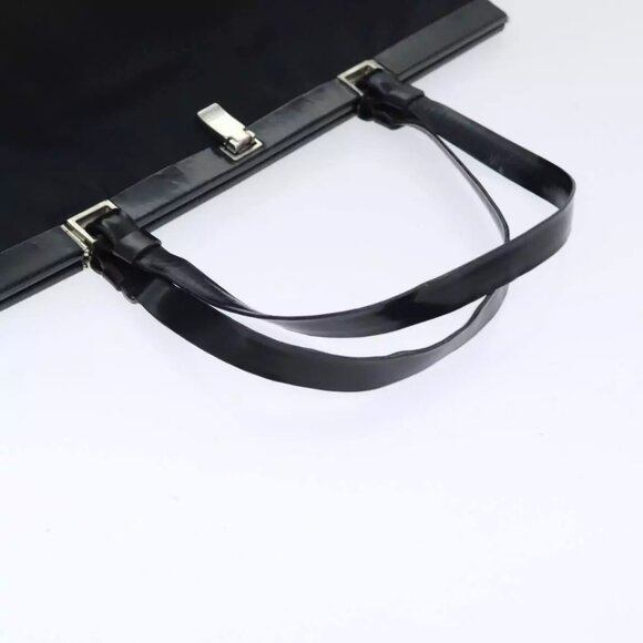 PRADA Tote Bag Nylon Black Silver Auth 88231 - Picture 8 of 16